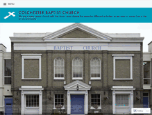 Tablet Screenshot of colchesterbaptistchurch.org.uk